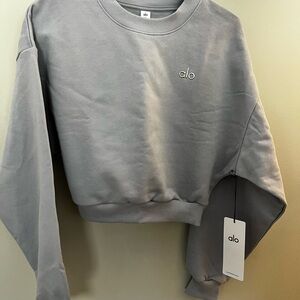 ALO Yoga Winter Frost Cropped Crewneck